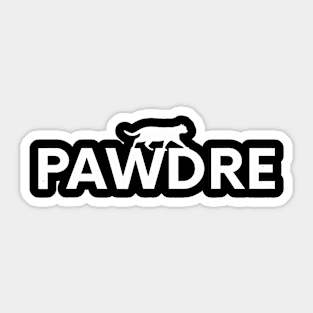 Pawdre Cat Dog Lover Dad Fur Papa Daddy Father Sticker
